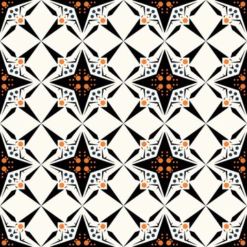 Abstract Geometric Art Deco Style Pattern Background