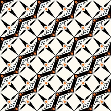 Abstract Geometric Art Deco Style Pattern Background
