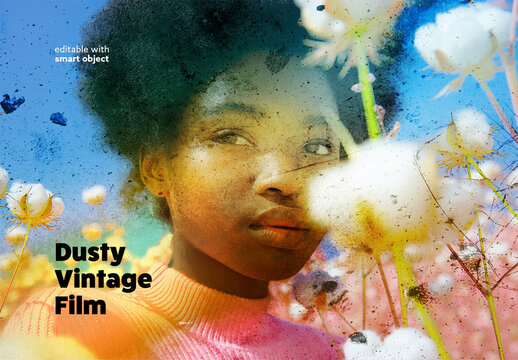 Dusty Vintage Film Photo Effect