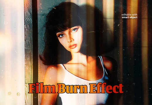 Film Burn Photo Effect