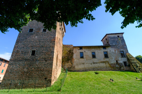 Medieval castle of Romano di Lombardia, in Bergamo province, Italy