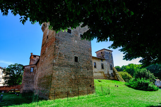 Medieval castle of Romano di Lombardia, in Bergamo province, Italy
