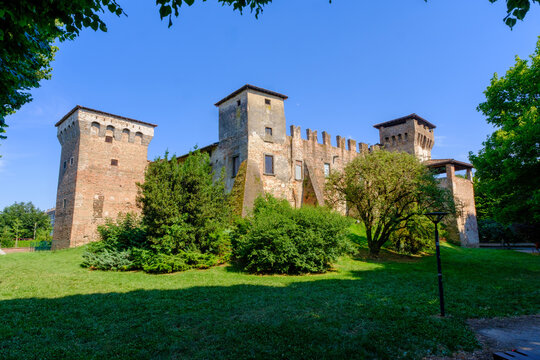 Medieval castle of Romano di Lombardia, in Bergamo province, Italy