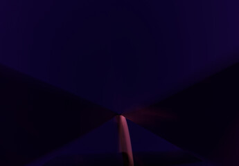Composición abstracta 3D de luz azul y destellos sobre fondo oscuro © Will