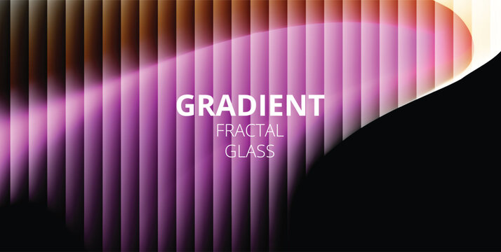 FRACTAL GLASS GRADIENT FLUIDS BACKGROUND TEMPLATE