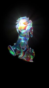  3d illustration energy transformation of consciousness