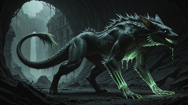 Mythical creatures and fantasy landscapes concept art
