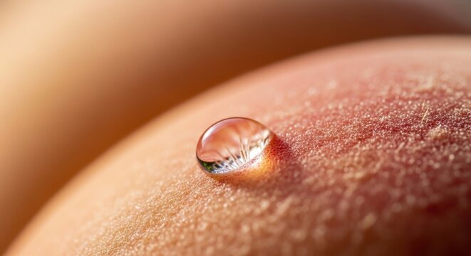 Water droplet skin detail