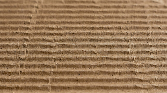 Brown Corrugated Paper Sheet Board Texture Background