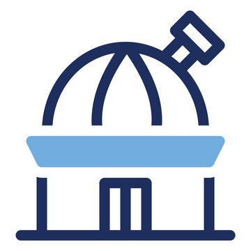 Astronomy Observatory Dome Duo Tone Icon