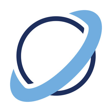 Planet Saturn Ring Space Duo Tone Icon