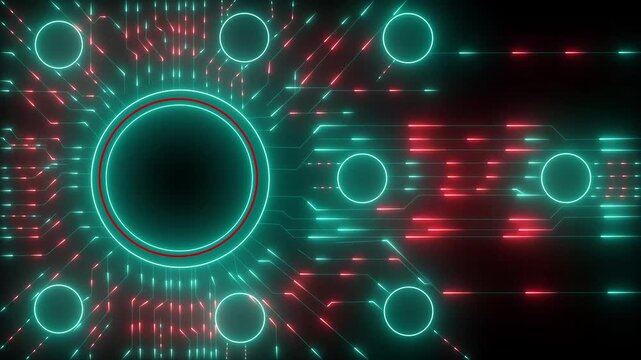 ai agent- businessman working with virtual reality at office. Multi agent AI systems concept on black background. AI driven solutions streamline workflows, Decision. Animation of 4k video.