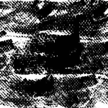 Seamless pattern from abstract black strokes on white paper