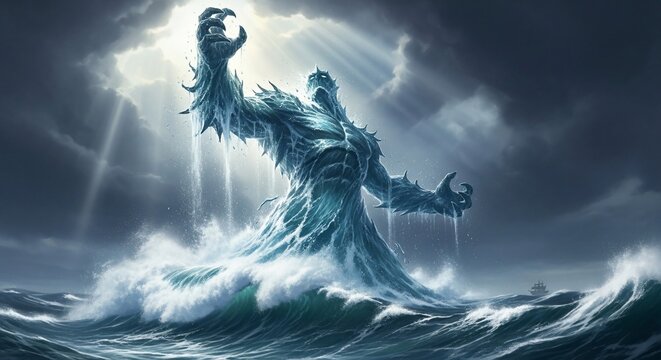 Water elemental rising storm