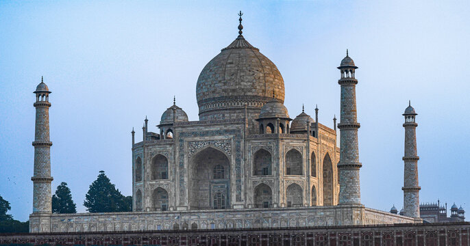 UNESCO‑Weltkulturerbe Taj Mahal Flu&szlig;seite
