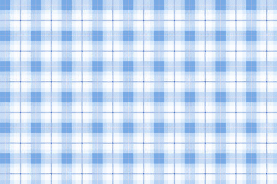 Vichy Background In Baby Blue And White. Gingham Seamless Pattern.
