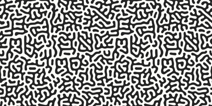 Turing Pattern Seamless Background. Abstract Organic Reaction Diffusion Vector Texture