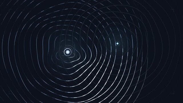 Abstract Physics Simulation of Gravity Waves and Interacting Particles