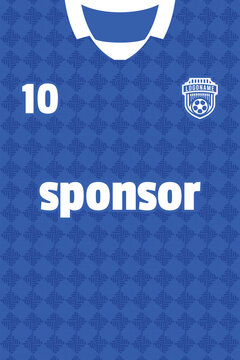 Sports jersey pattern design template