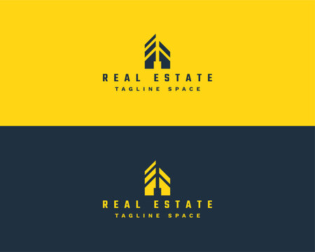Real estate architecture logo with house design