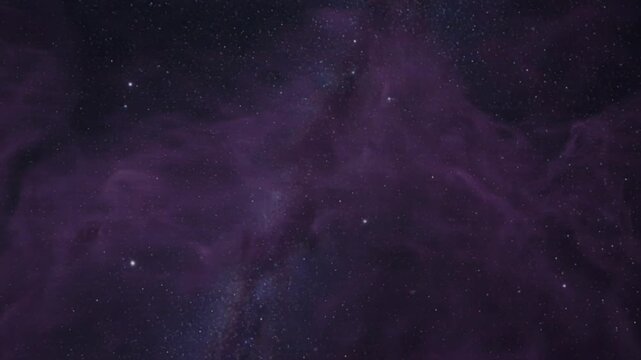 Purple deep space nebula galaxy seamless loop, 4K