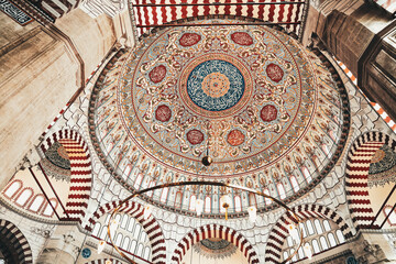 Interior of the Selimiye Mosque. The UNESCO World Heritage Site Of The Selimiye Mosque, Built By Mimar Sinan In © sercansamanci