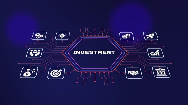 Investment business concept featuring financial growth, capital allocation, portfolio planning, market analysis, revenue opportunities and enterprise success.