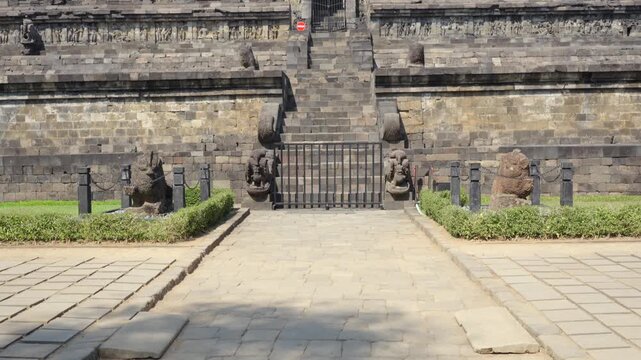 Revealing ancient borobudur temple in indonesia