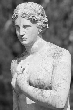 Greek goddess of love portrayed as an elegant and idealized female figure.