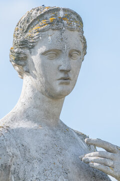 Aphrodite depicted in ancient Greek art as a symbol of love and physical beauty.