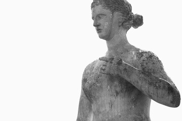Statue of Aphrodite representing love, beauty and harmony in ancient Greek culture. Copy space for text or design. © zwiebackesser