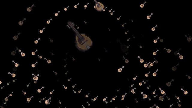 banjo, bluegrass, country music, folk instrument, string instrument, acoustic, americana, western, rustic, strings, fingerpicking, Southern music, wooden, frets, traditional instrument, pixel banjo