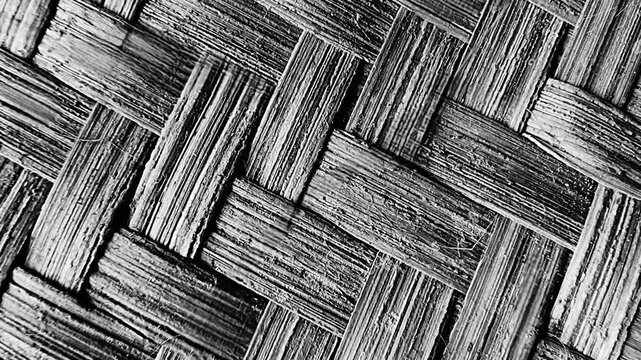 Black Bamboo Weave Motion Texture Dark Diagonal Pattern Background For Video Overlay Seamless Loop