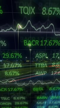 Animation of data processing over cityscape