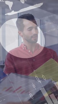 Animation of statistics and data processing over rugby players