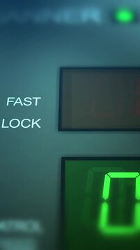 Generic Police Scanner with Speed Result - Fast - Speeding Ticket Concept - Vertical.