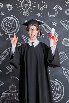 Excited College Graduate