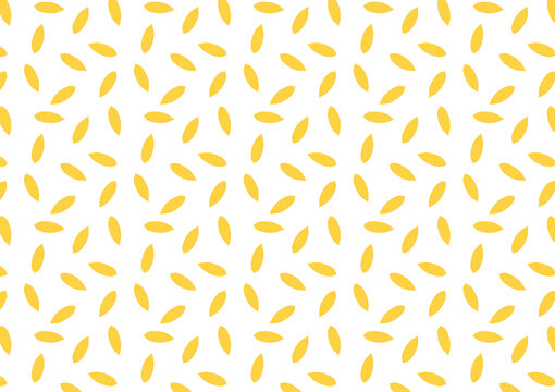 Rice seed vector. Rice seed pattern on white background. Paddy pattern.