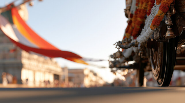 The Majestic Chariot Festival of Thiruvarur Featuring Traditional Wooden Temple Procession Car