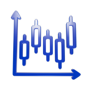 Blue 3 d of cryptocurrency coins and blockchain symbols, isolated on transparent background, isolated on a, transparent background