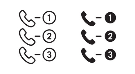 Fototapeta premium Customer Service Call Queue and Waiting Line Icon