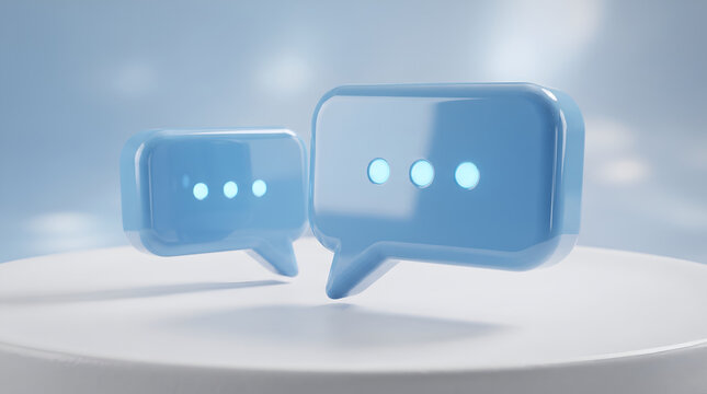 ice cubes on blue background