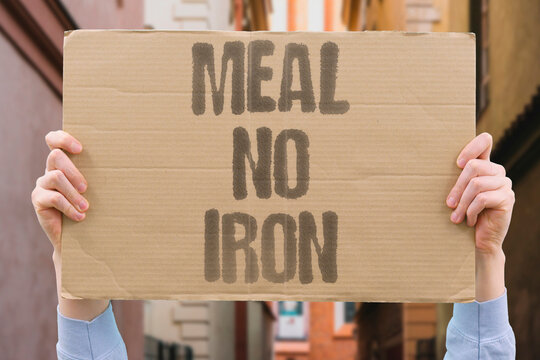 "Meal no iron" Iron absorption inhibition and increased anemia risk especially with meals. IRON. ABSORPTION. INHIBITION. AND. INCREASED.