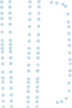 Confetti dot polka circle frame border transparent png for festive party birthday celebration invitation card
