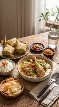 Authentic Indonesian Opor Ayam Chicken in Creamy Coconut Milk Sauce