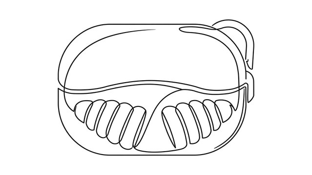 Mitochondria organelle illustration white background.