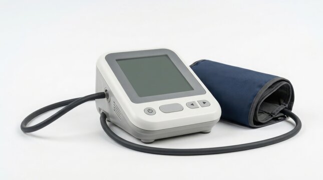 Digital Blood Pressure Monitor and Medical Gauge Device for Measuring Blood Pressure and Pulse with Electronic Display for Health Care and Heart Monitoring