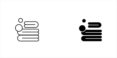 Minimal black line icon  showing a user profile beside a stacked document list, representing personal data, customer records, account management, information organization, and business administration. © Muhammad