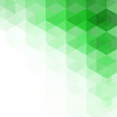 Fototapeta premium Modern abstract green and lime geometric background with hexagons for your creative design. eps 10
