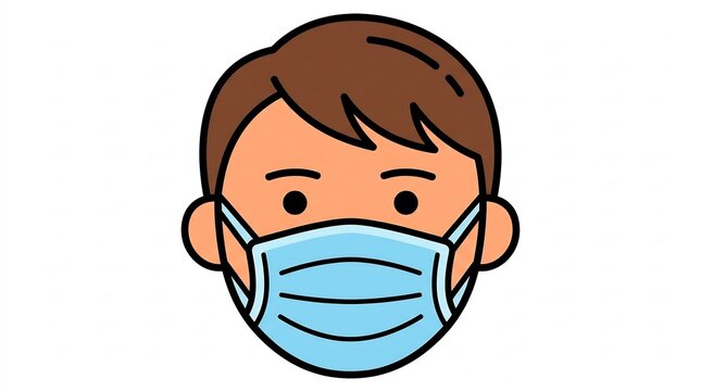 Man wearing protective masker for health and safety